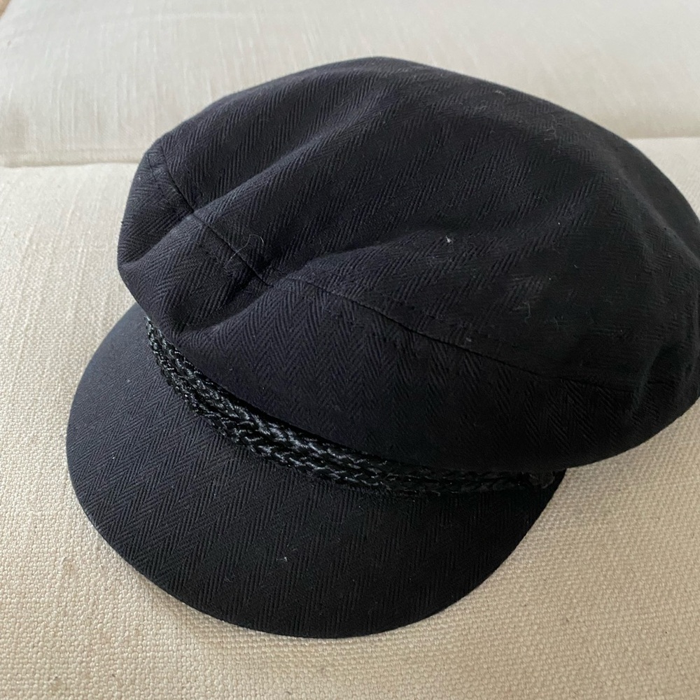 Classic Black/Blue Newsboy Cap